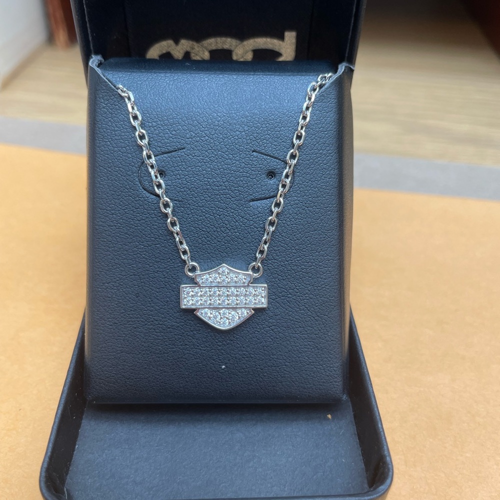 Harley-Davidson Silver Shield Necklace